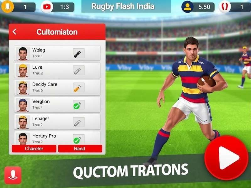 Rugby Flash India gameplay screenshot